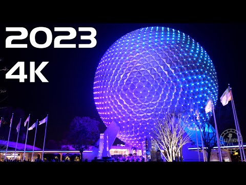 EPCOT 2023 Complete Night Walking Tour in 4K | Walt Disney World Orlando Florida February 2023