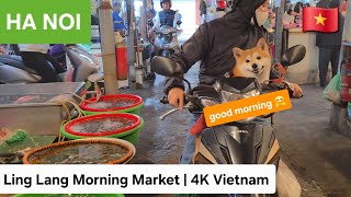 Linh Lang Market walking | 4K Vietnam | Ha Noi