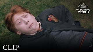 Ron&#39;s Slug Spell Backfires | Harry Potter and the Chamber of Secrets