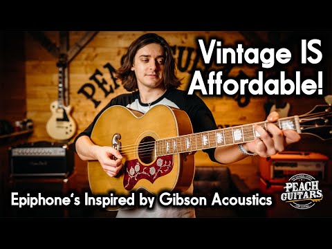 Epiphone's Greatest Acoustics Yet? The New 'Inspired by Gibson' Range DELIVERS!