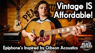 Video thumbnail for Epiphone's Greatest Acoustics Yet? The New 'Inspired by Gibson' Range DELIVERS! by Peach Guitars