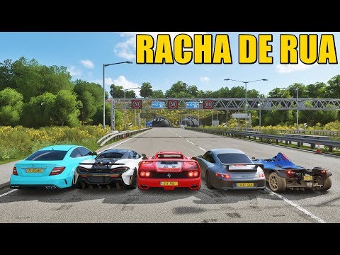 CORRIDAS PROIBIDAS - C63 AMG VS FERRARI F50 VS PORSCHE GT3 VS MCLAREN F1 - FORZA HORIZON 4