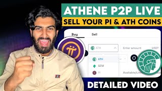How to Sell Your PI & ATHENE Mining Token Officially | Athene P2P Service Live  [Easy Process] #pi
