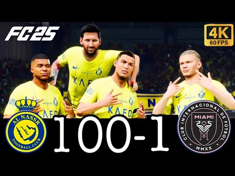 FC 25 -MESSI RONALDO NEYMAR & MBAPPE | ALL STARS |  AL NASSR 100-0 MANCHESTER UNITED