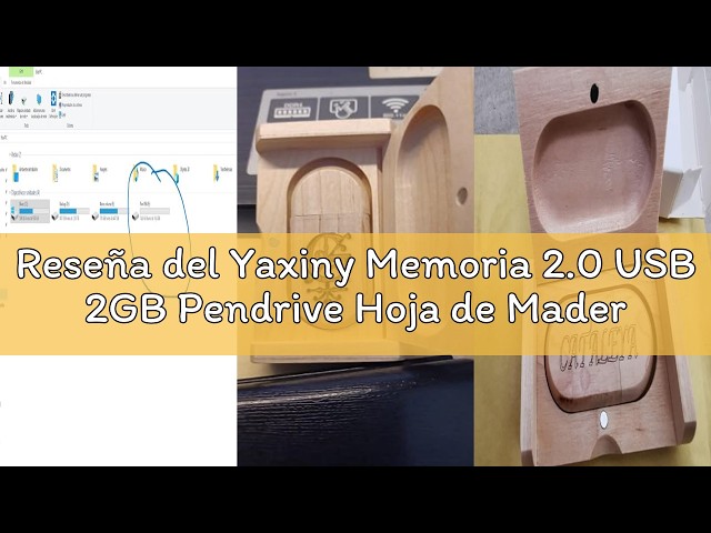 Vídeo relacionado con Yaxiny Memoria 2.0 USB 8GB Pendrive Hoja de Madera Divertido Pen Drive 8GB con Caja de Regalo de Madera Práctico Unidad Flash USB Almacenamiento para Regalo de Cumpleaños Llave USB