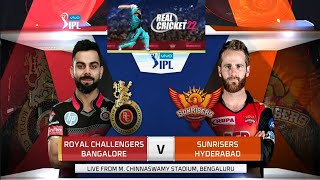 Rcb vs srh 2018 match highlights | vivo ipl 2018 | Real cricket 20 | Rc krk gamer |