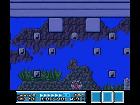Super Mario Bros. 3 (SNES) 100% runthrough - World 3