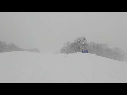 Video: 2022/2/21 赤倉観光リゾートスキー場、山頂ホテルCコースからチャンピオンBを滑ってみました。圧雪エリアのはずなのに膝パウダー！すごい。