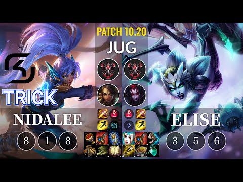 SK Trick Nidalee vs Elise Jungle - KR Patch 10.20