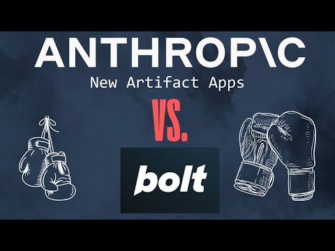 Claude's new artifacts versus Bolt!