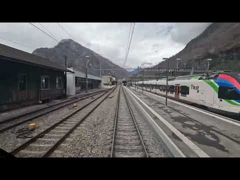 Führerstandsmitfahrt “Treno Gottardo” – Gotthard Panoramastrecke Bellinzona 🇨🇭 – Erstfeld 🇨🇭 [4K]