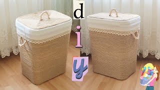 KİRLİ SEPET YENİLEME - KİRLİ SEPET KAPLAMA #diy #geridönüşüm #kirlisepet #kirlisepetkaplama