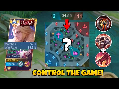 HOW TO CONTROL THE GAME USING LANCELOT IN SOLO RANK? | PERFECT BUILD & ROTATION (HARD CARRY MATCH)