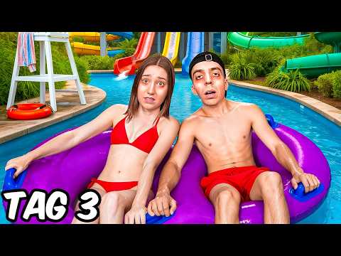 Wer als letztes WASSER RUTSCHEN PARK verlässt gewinnt 10.000€! 😳 (geht schief)