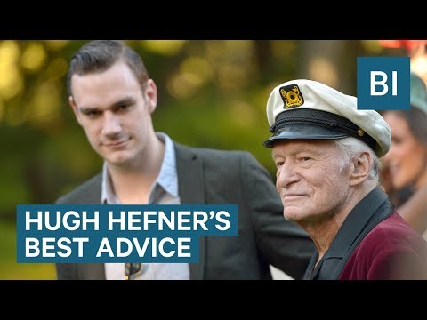 Hugh Hefner's son told us the best advice he got from his dad