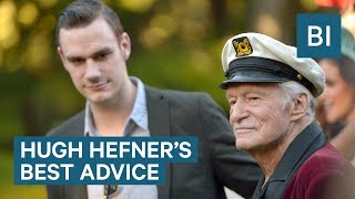 Hugh Hefner's son told us the best advice he got from his dad