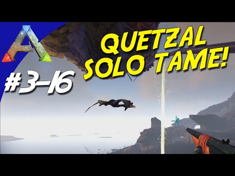 ARK Survival Evolved Dansk Sæson 3 - Ep 16 - QUETZAL SOLO TAME! (The Center Map)