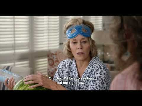 Grace Pours Vodka Inside A Watermelon - Grace And Frankie 2x11 Scene