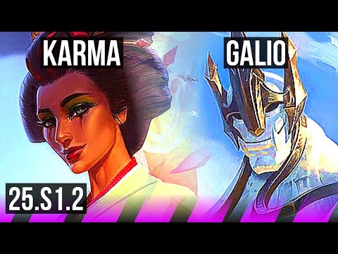 KARMA & Caitlyn vs GALIO & Ezreal (SUP) | 5/3/27 | KR Diamond | 25.S1.2
