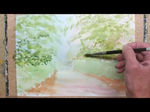 Thumbnail of Painting Greens using Watercolour. Thumbnail of Painting Greens using Watercolour.