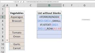 How to remove blanks from a listNew Title: Data Cleaning in Excel