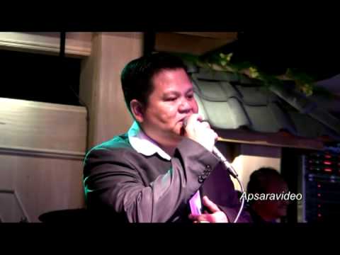 Sothy singing a classics Sinn Sisamuot song at La Lune Restaurant