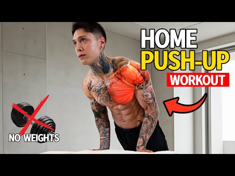 PUSH-UPS ONLY CHEST WORKOUT | NO EQUIPMENT NEEDED