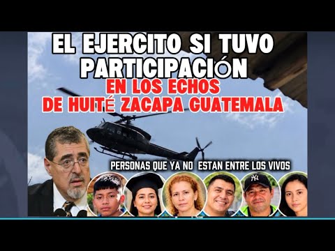 🚨 "Sí hubo presencia militar": Arévalo rompe el silencio sobre la masacre en Huité, Zacapa.