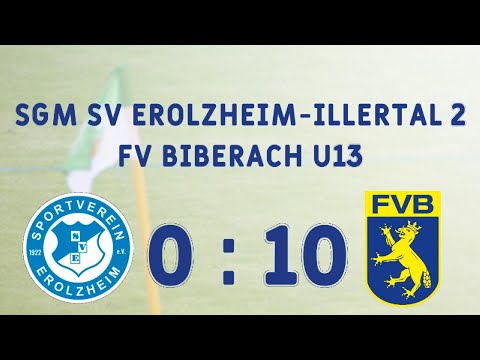 FV-Biberach D1 (U13)  dominiert SGM SV Erolsheim-Illertal II | 0:10 - wfv