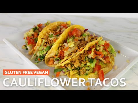Cauliflower Meatless Tacos |  Vegan, Gluten Free, and Top 8 Allergen Free