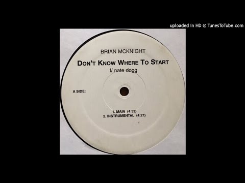 Brian McKnight .feat nate dogg..  Don't Know Where To Start