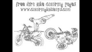 ColoringBuddyMike: Dirt Bike Coloring Pages