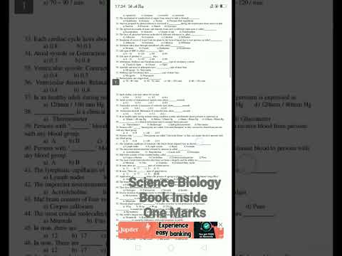 10th Science 90 One Marks