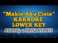 Makin Aku Cinta - Anang & Krisdayanti | Karaoke Lower Key | Nada Diturunkan (C)