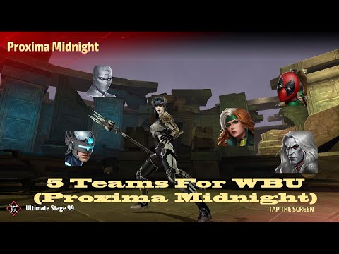 (Marvel Future Fight) 5 Teams For WBU Proxima Midnight Stage99