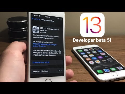 iOS 13 developer beta 5 is out now!