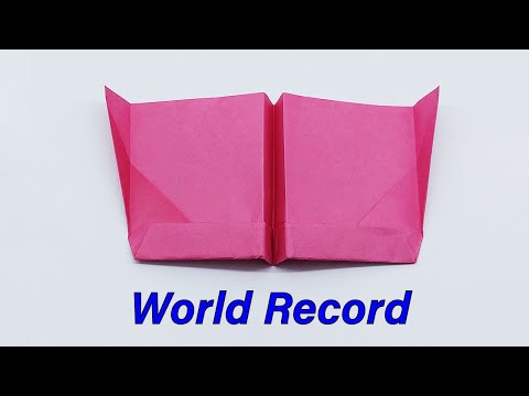 How To Make a World Record Paper Airplane - Best Paper Plane That's Fly Far