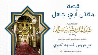 40 قصة مقتل أبي جهل - الشيخ عبدالقادر شيبة الحمد رحمه الله image