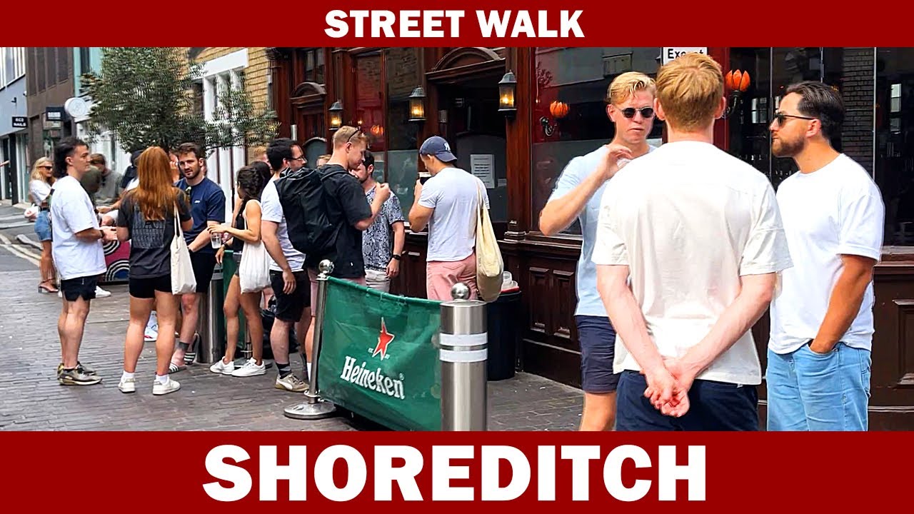 Immersive street-level walking tour through London — Shoreditch, United Kingdom, showcasing authentic urban landscapes, local architecture, and the vibrant atmosphere of the city's neighborhoods