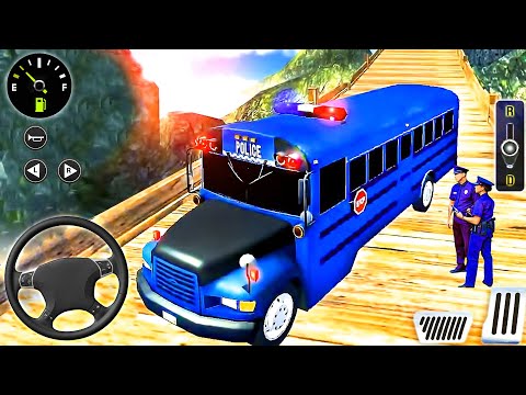 Police Van Driving Simulator 2021 | Offroad Police Bus Driver: Dangerous Duty – Android Gameplay