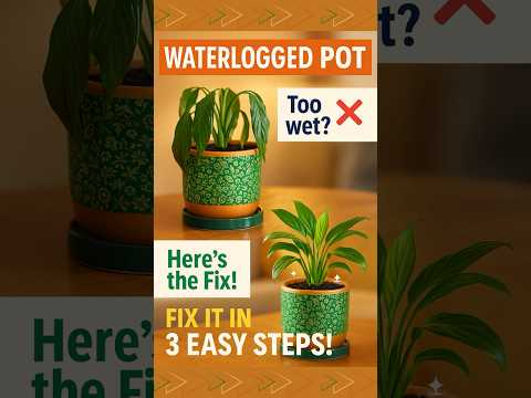 Waterlogged Terracotta Pots? 🌱 Fix It in 3 Steps! #GardeningTips #Ecofynd