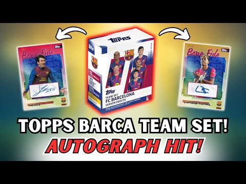 AUTO HIT! Topps Barcelona Team Set 25/26 box opening & review!