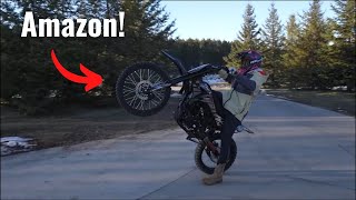 "Testing" new Amazon dirt bike