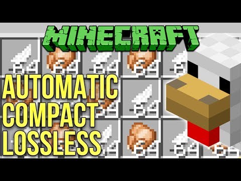 Minecraft 1.12 Chicken Cooker - Automatic Compact Lossless Tutorial