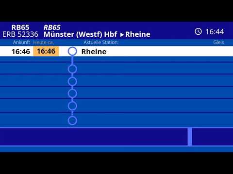[Ansagen] Ansagen der eurobahn RB65 Rheine - Münster