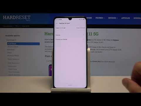 How to Format the SD Card on ZTE Axon 11 - Delete All Data