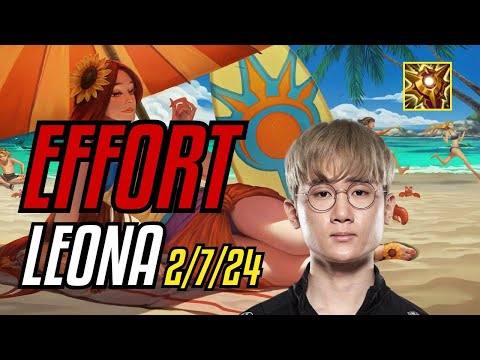 EFFORT - LEONA - KR CHALLENGER - PATCH 11.7