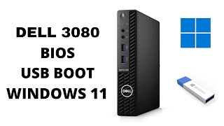 How To Get Into Bios and USB Boot For Windows 11 | Dell OptiPlex 3080