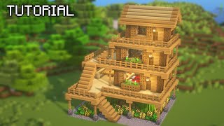 Minecraft : How to Build Large Survival House | Starter House Tutorial (#12)