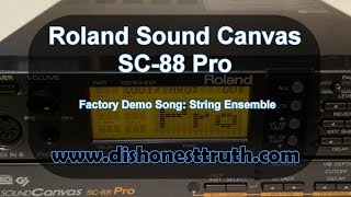 Roland Sound Canvas SC-88 Pro Factory Demo - String Ensemble